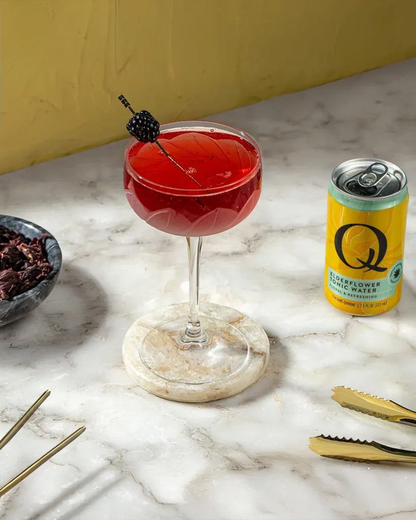 Q Dry January 25 berry floral tonic
