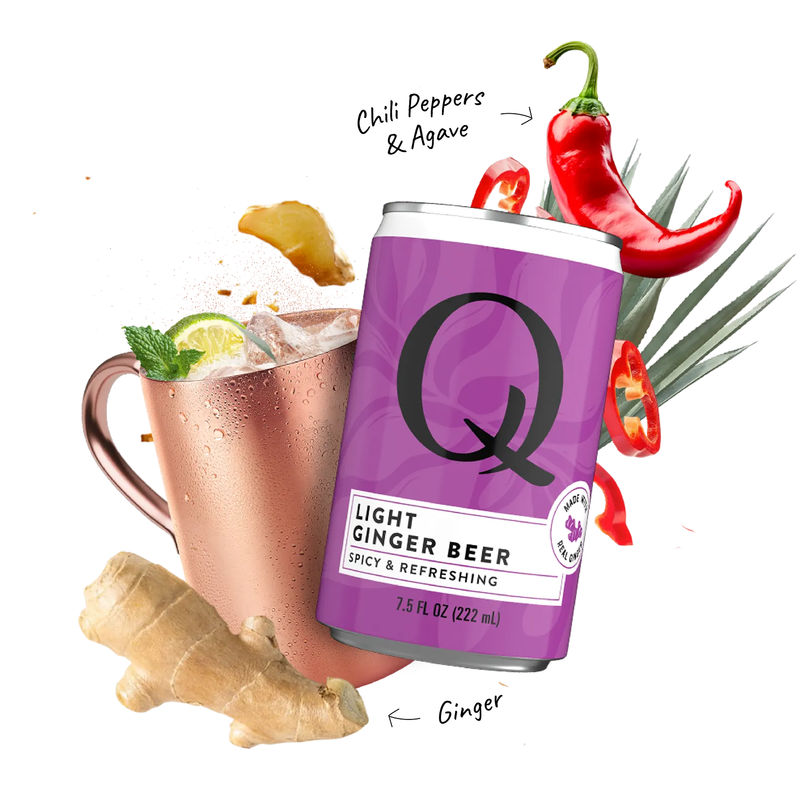 Q Mixers Ginger Beer Light