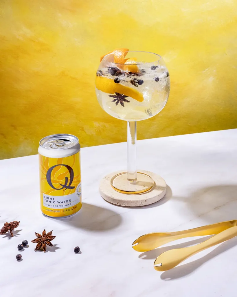 Q Mixers 2025 LightTonic SPANISH GIN AND TONIC can
