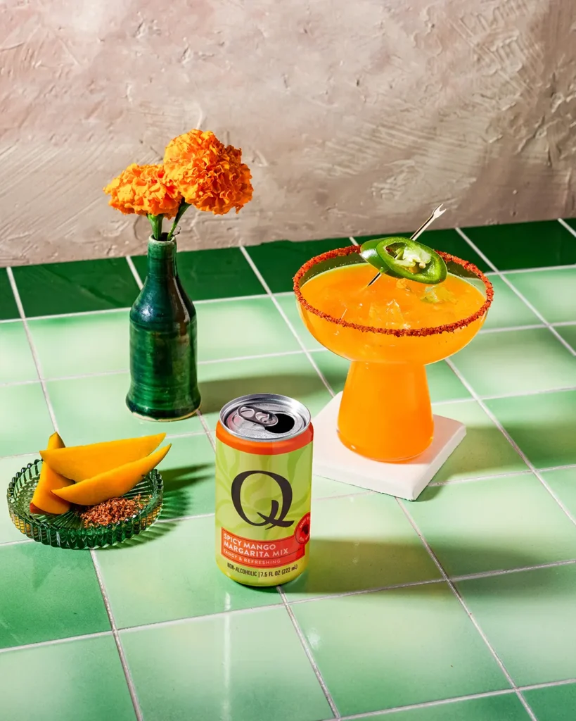 Q Mixers 2025 SpicyMangoMargarita SPICY MANGO MARG can